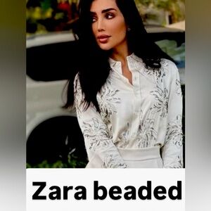 NWT ZARA BEADED SHIRT perfect for fall season size S
🚨FIRM PRICE